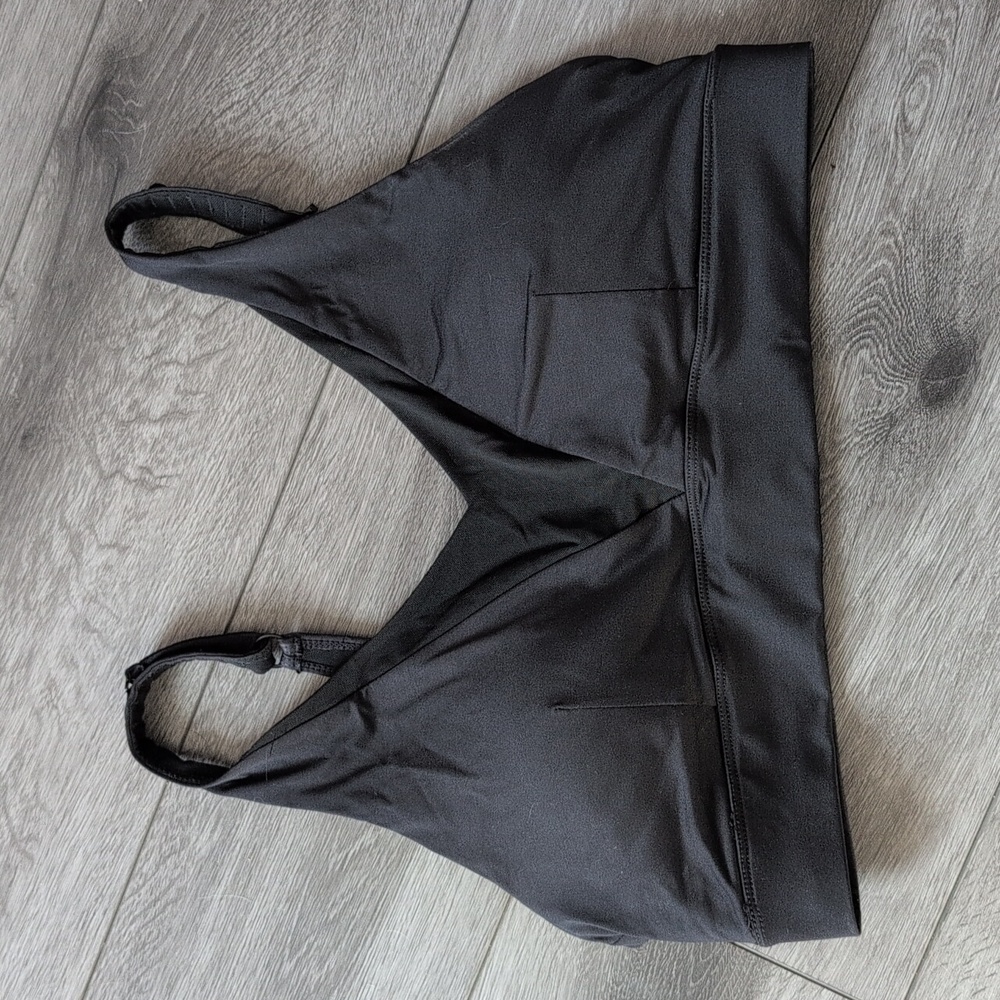 Zyia Active, Black Adjustable Mesh Bra, Size XL